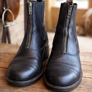 Ariat Devon Pro Hexcel ATS Paddock Boots | Black Leather | Women’s Size 7